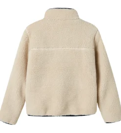 Fleece|Name It Fleecejakke - NknMattia - Moonbeam/Dark Sapphire