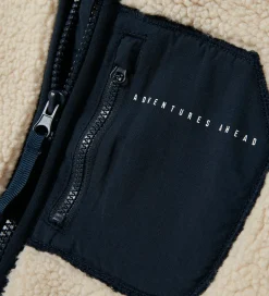 Fleece|Name It Fleecejakke - NknMattia - Moonbeam/Dark Sapphire