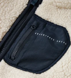 Fleece|Name It Fleecejakke - NmnMattia - Moonbeam/Dark Sapphire