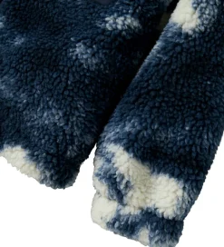 Fleece|Name It Fleecejakke - Teddy - NkmMilou - Navy Blazer m. Mønster