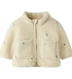 Fleece|Name It Fleecejakke - Teddy - NbfMagot - Fog/Flower