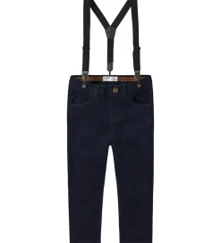 Juletøj|Bukser Og Jeans|Name It Fløjlsbukser - NmmRyan - Slim - Navy Blazer