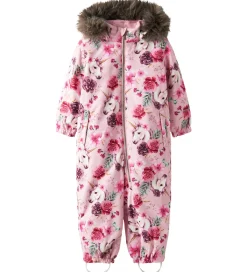 Flyverdragter|Basis|Name It Flyverdragt - NmfSnow10 - Noos - Parfait Pink/FLORAL UNI