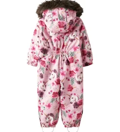 Flyverdragter|Basis|Name It Flyverdragt - NmfSnow10 - Noos - Parfait Pink/FLORAL UNI