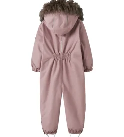 Flyverdragter|Name It Flyverdragt - NmfSnow10 - Woodrose m. Guldprikker/Flæser