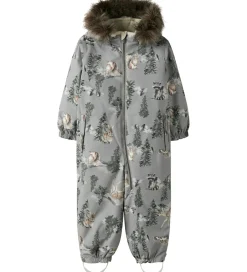 Flyverdragter|Name It Flyverdragt - NmnSnow10 - Ultimate Grey/Woodland