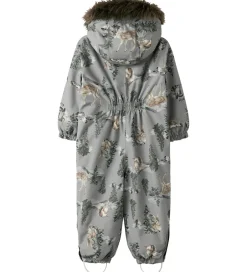 Flyverdragter|Name It Flyverdragt - NmnSnow10 - Ultimate Grey/Woodland