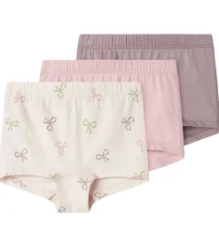 Undertøj|Name It Hipsters - 3-Pak - Noos - NmfTights - Barely Pink/Bows