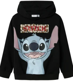 Hættetrøjer|Name It Hættetrøje - NkfJixiri - Stitch - Sort