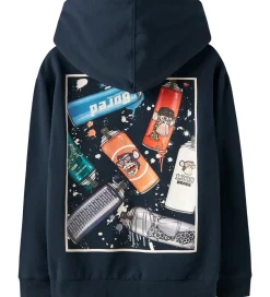 Hættetrøjer|Name It Hættetrøje - NkmSafe - Navy Blazer