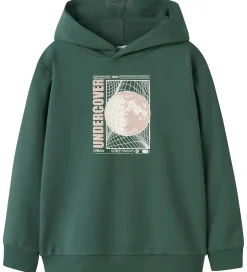 Sweatshirts|Drengetøj|Name It Hættetrøje - NkmVugo - Bistro Green/ Urban