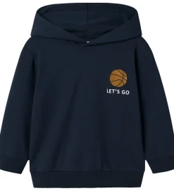 Hættetrøjer|Name It Hættetrøje - NmmKelvin - Navy Blazer m. Print