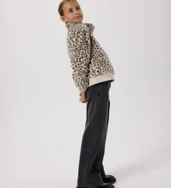 Fleece|Name It Jakke - Imiteret Pels - NkfMila - Oxford Tan/Leo