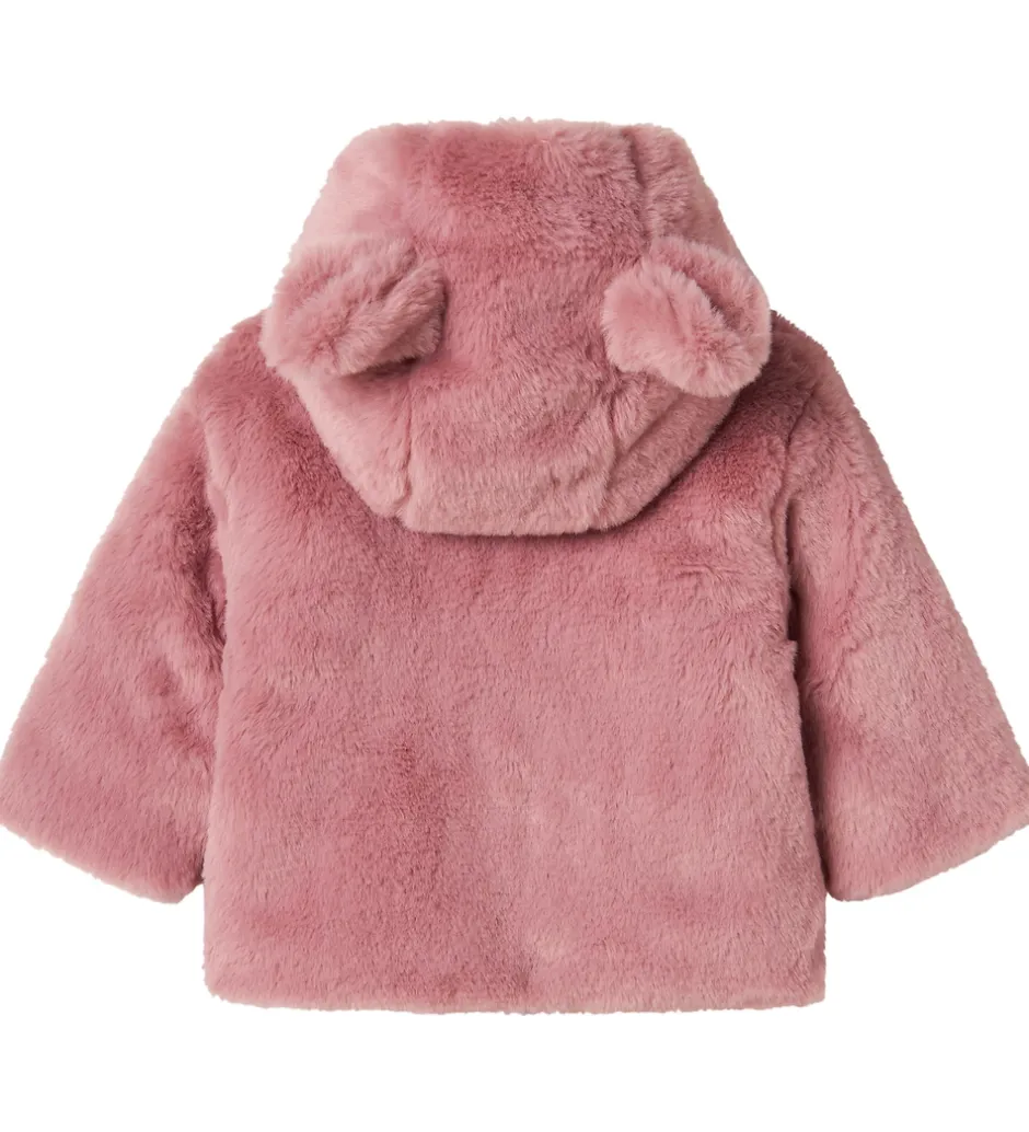 Fleece|Name It Jakke - Imiteret Pels - NbfMila - Lilas