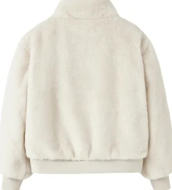 Fleece|Name It Jakke - Imiteret Pels - NkfMila - Moonbeam