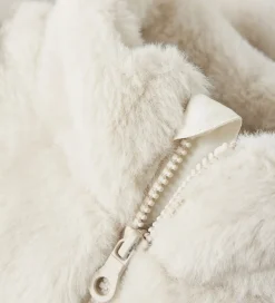 Fleece|Name It Jakke - Imiteret Pels - NkfMila - Moonbeam