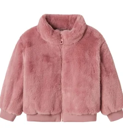 Fleece|Name It Jakke - Imiteret Pels - NmfMila - Lilas