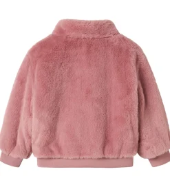 Fleece|Name It Jakke - Imiteret Pels - NmfMila - Lilas