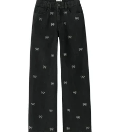 Juletøj|Bukser Og Jeans|Name It Jeans - NkfRose - Dark Grey Denim m. Sløjfer