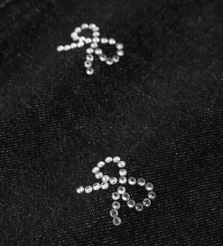 Juletøj|Bukser Og Jeans|Name It Jeans - NkfRose - Dark Grey Denim m. Sløjfer