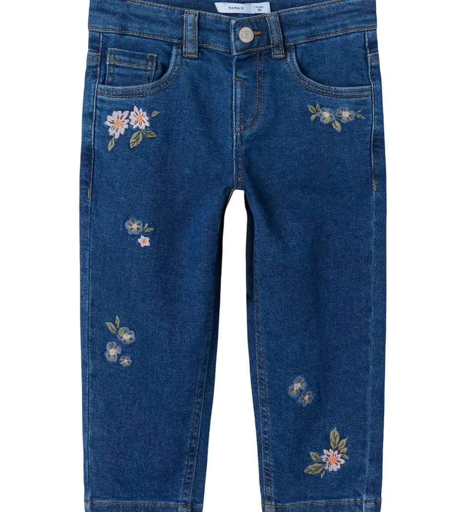 Basis|Name It Jeans - NmfBella - Dark Blue Denim/Flower