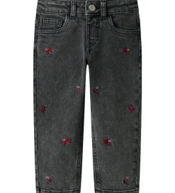 Juletøj|Bukser Og Jeans|Name It Jeans - Noos - Mom - NmfBella - Medium Grey Denim/Flower