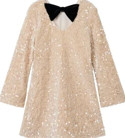 Kjoler|Name It Kjole - NkfRusitta - Jet Stream/Black Bow m. Palietter