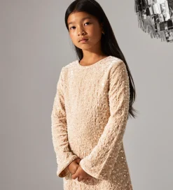 Kjoler|Name It Kjole - NkfRusitta - Jet Stream/Black Bow m. Palietter