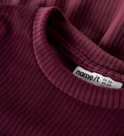 Juletøj|Kjoler|Name It Kjole - NmfVeloa - Velour - Burgundy