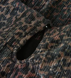 Kjoler|Name It Kjole - Plissé - NkfRisaring - Seal Brown/Leo