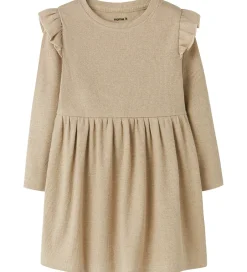 Juletøj|Kjoler|Name It Kjole - Rib - NmfSiclo - Glitter - Cement