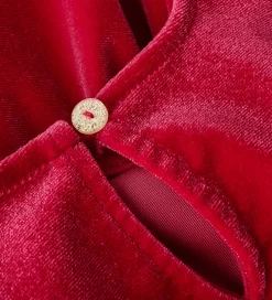 Juletøj|Kjoler|Name It Kjole - Velour - NbfRinne - Jester Red