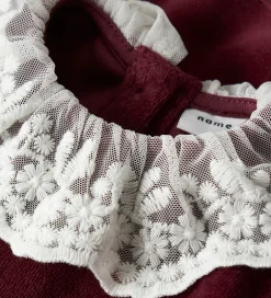 Kjoler|Juletøj|Name It Kjole - Velour - NbfRoxy - Burgundy