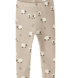 Unisex-Tøj|Leggings|Name It Leggings - NbnRosheep - Island Fossil