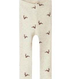 Juletøj|Leggings|Name It Leggings - Rib - NbnRoko - Peyote Melange