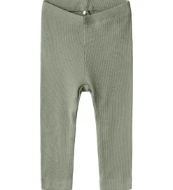 Leggings|Unisex-Tøj|Name It Leggings - Rib - NbnKab - Shadow
