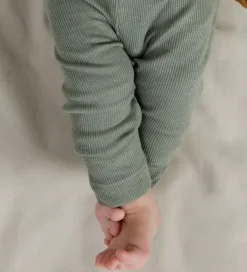 Leggings|Unisex-Tøj|Name It Leggings - Rib - NbnKab - Shadow