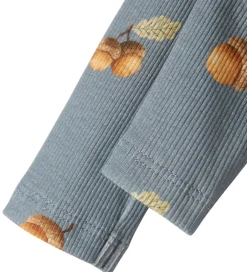 Leggings|Name It Leggings - Rib - NbmOlyan - Tradewinds m. Agern