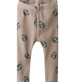 Leggings|Drengetøj|Name It Leggings - Rib - NbmSolution - Mushroom