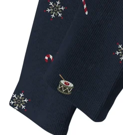 Juletøj|Leggings|Name It Leggings - Rib - NmnRoko - Navy Blazer