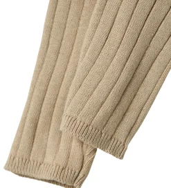 Leggings|Name It Leggings - Strik - Rib - NbnOmun - Island Fossil