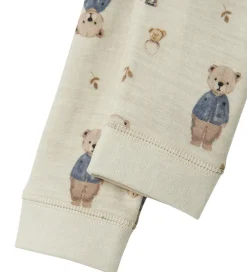 Leggings|Name It Leggings - Uld - NbnWup - Peyote Melange/Bear