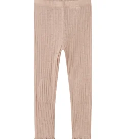 Leggings|Name It Leggings - Uld/Silke - Rib - NmfWossa - Shadow Gray