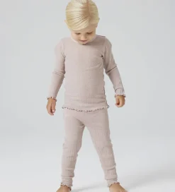 Leggings|Name It Leggings - Uld/Silke - Rib - NmfWossa - Shadow Gray