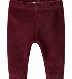 Leggings|Name It Leggings - Velour - NbfRoxy - Burgundy