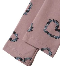 Leggings|Name It Leggings m. Fleece - NmfOlukria - Toadstool m. Hjerter