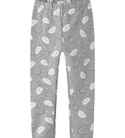 Leggings|Name It Leggins - NmfDavina - AOP - Grey Melange/Rainbow Clouds