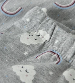 Leggings|Name It Leggins - NmfDavina - AOP - Grey Melange/Rainbow Clouds