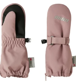 Handsker Og Luffer|Name It Luffer m. Fleece - NmnSnow10 - Woodrose m. Lynlås