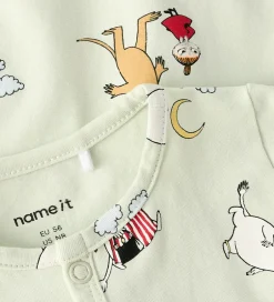 Nattøj|Unisex-Tøj|Name It Natdragt - NbnSelper - Moomin - Pale Aqua